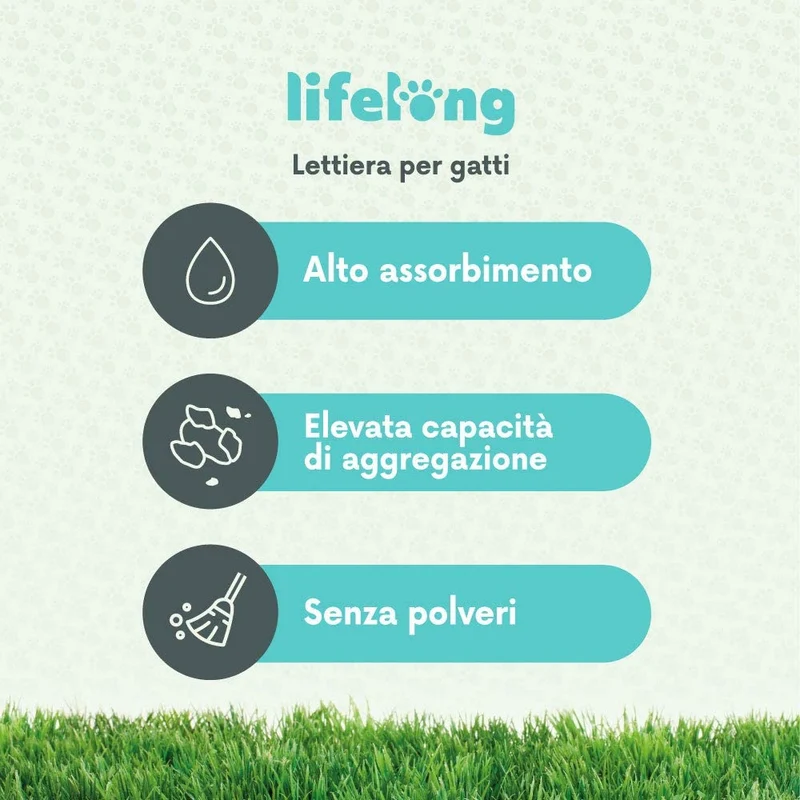 Marchio Amazon Lifelong Lettiera per gatti, bentonite premium al profumo di borotalco 10L