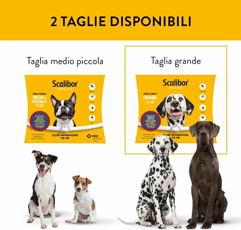 Scalibor Collare Antiparassitario per Cani, 65cm