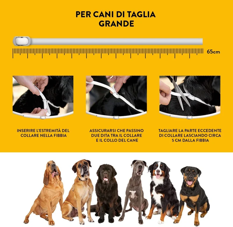 Scalibor Collare Antiparassitario per Cani, 65cm