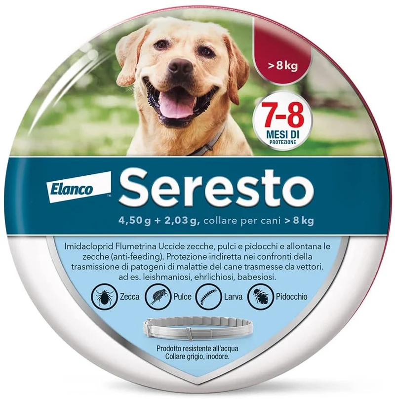 Seresto Collare per Cani di Taglia Media e Grande, 70cm