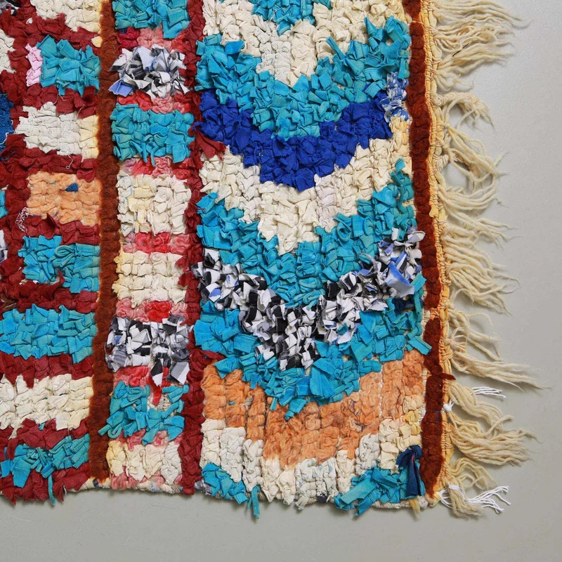 Passatoia Boucherouite Vintage, 215x90 cm