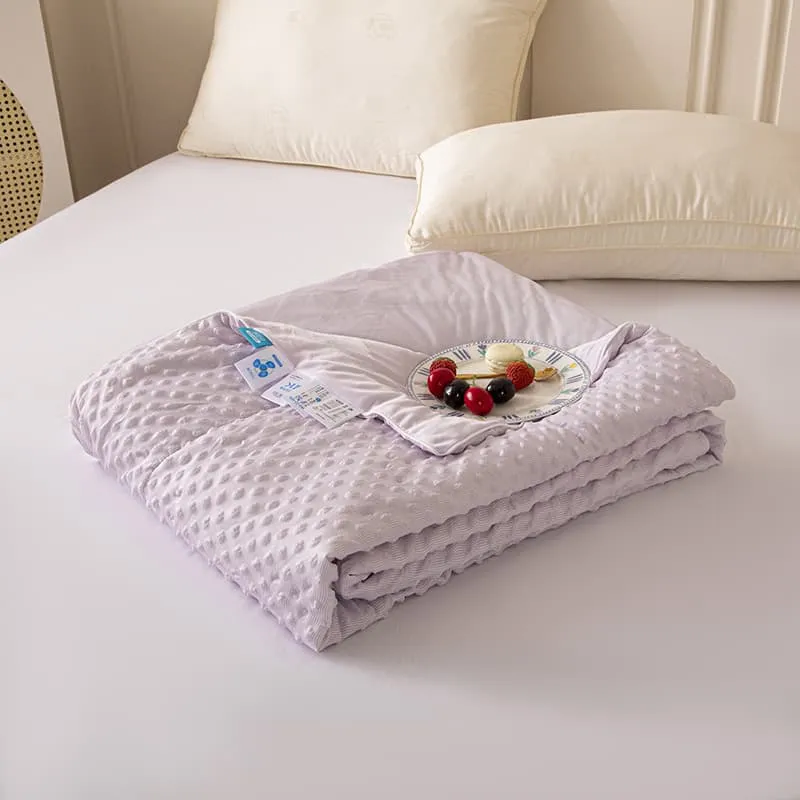 Reversible Textured Ultra-Soft Ice Cream-Like Cooling Summer Comforter