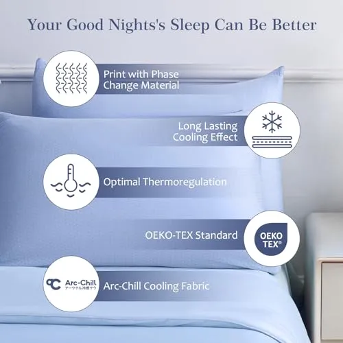 Elegear Cooling Pillowcase – Arc-Chill Tech, Breathable & Anti-Static