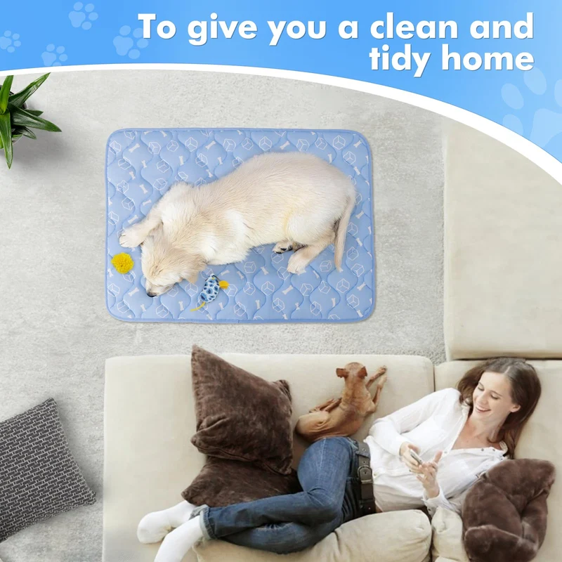 Elegear Cooling Dog Mat 2.0, 44" x 32" XL Self Cooling Pad for Dogs, Waterproof Arc-Chill Q-Max>0.5 Pet Cooling Bed