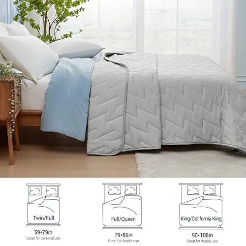 Elegear Arc-Chill 3.0 Cooling Comforter – Ultra Cooling Blanket for Hot Sleepers | Q-Max >0.5 Cool Tech, Lightweight Reversible Summer Quilt