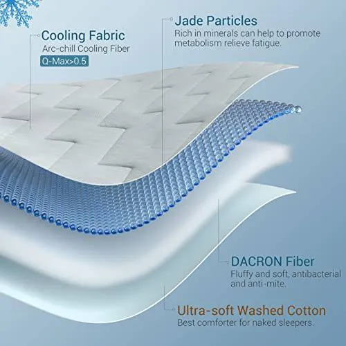 Elegear Arc-Chill 3.0 Cooling Comforter – Ultra Cooling Blanket for Hot Sleepers | Q-Max >0.5 Cool Tech, Lightweight Reversible Summer Quilt