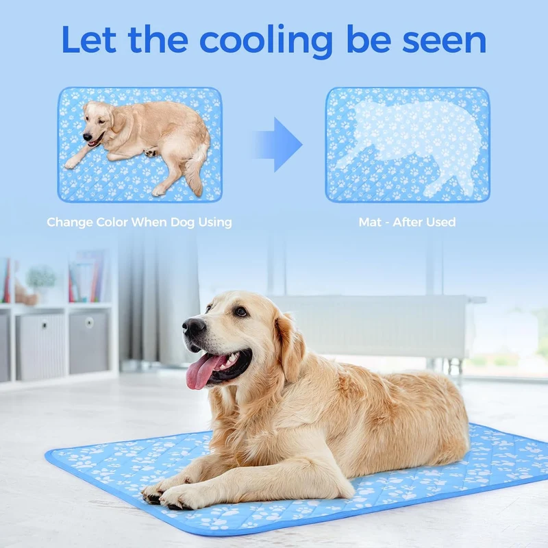 Revolutionary Cooling Mat for Pets,Blue Arc-chill Pro Natural Q Max 0.3