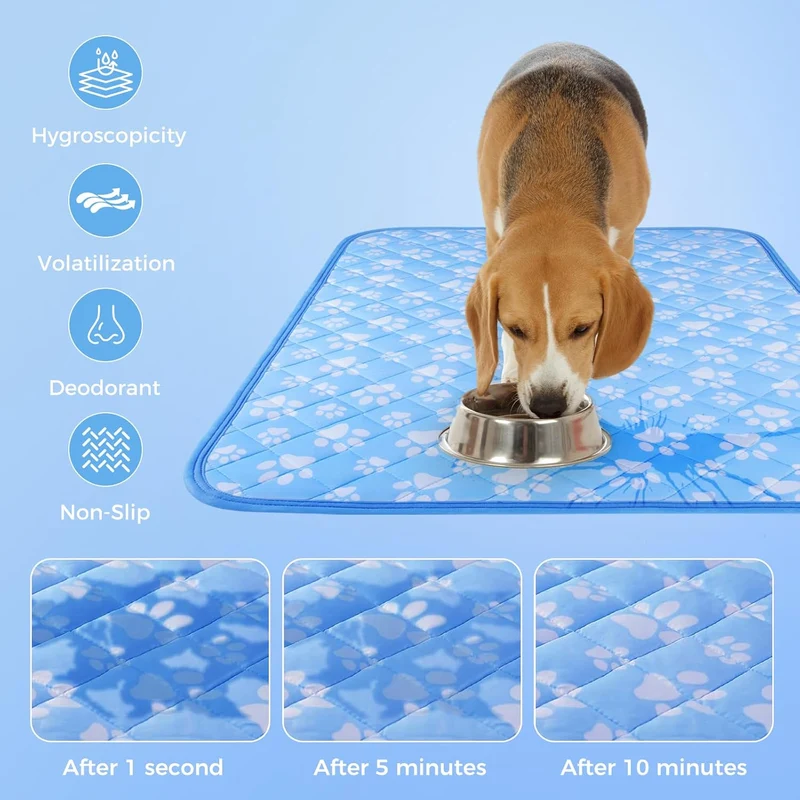 Revolutionary Cooling Mat for Pets,Blue Arc-chill Pro Natural Q Max 0.3