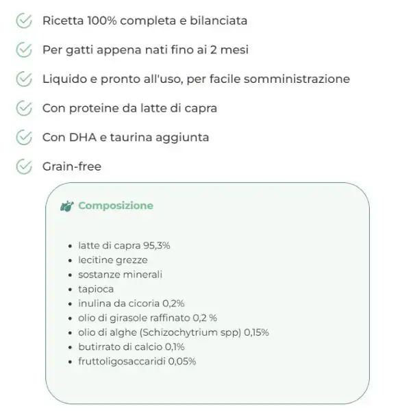 Schesir Kitten Milk latte di capra da bere Grain Free