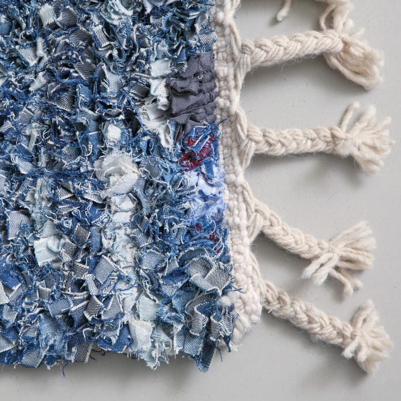 Tappeto Boucherouite "Casa Denim" 1.7*1.2 m