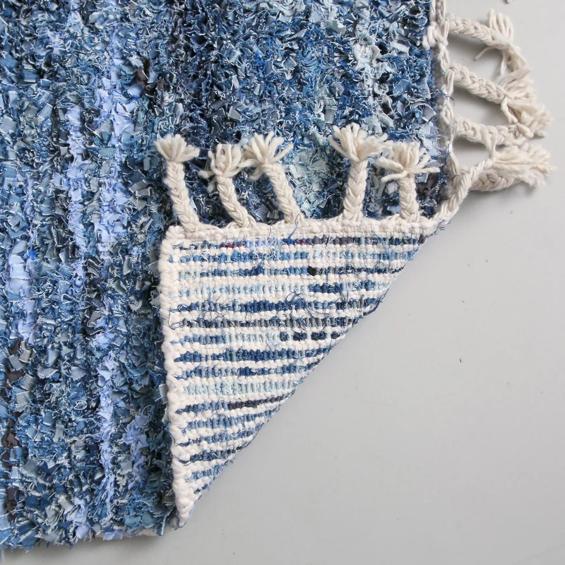 Tappeto Boucherouite "Casa Denim" 1.7*1.2 m