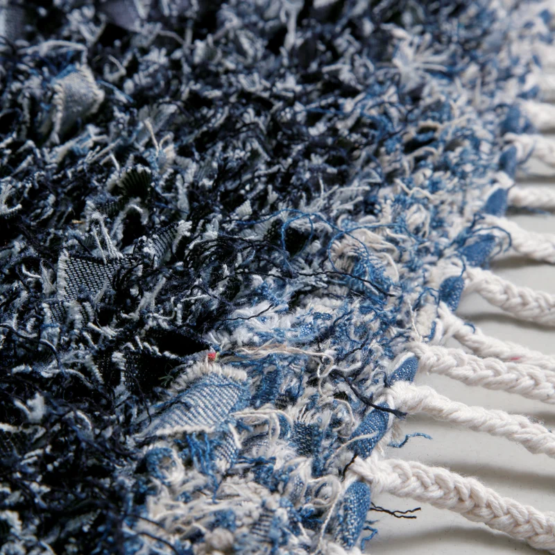 Tappeto Boucherouite "Casa Denim" 1*0.7 m