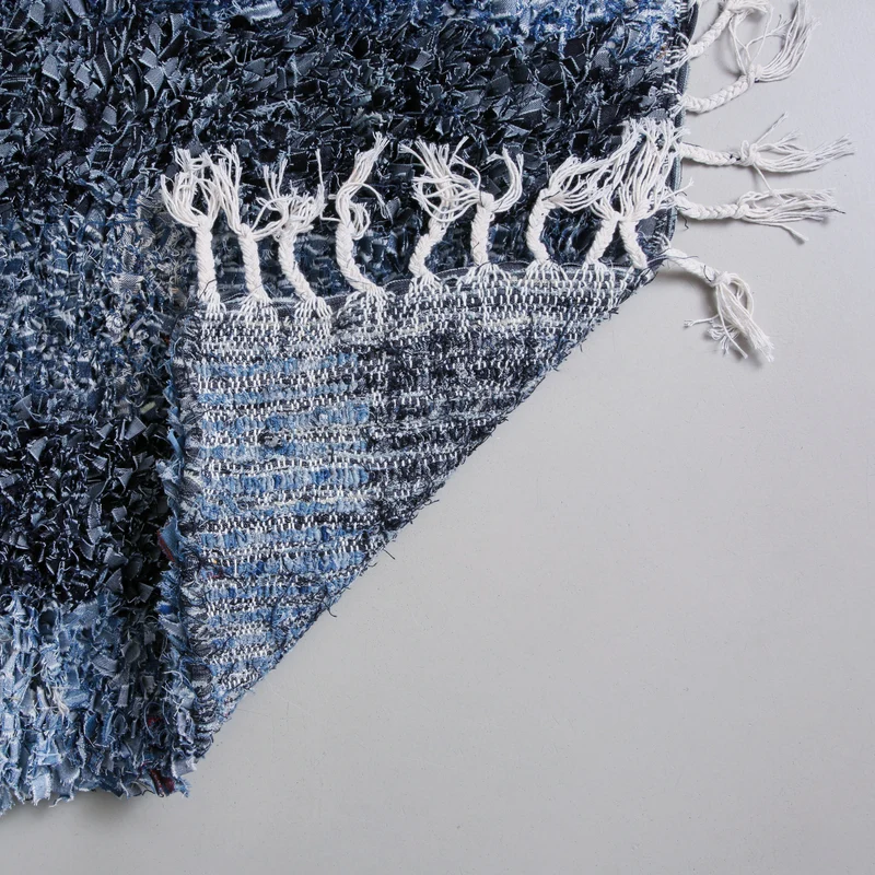 Tappeto Boucherouite "Casa Denim" 2.1*0.7 m