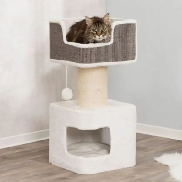 Tiragraffi XXL Ava super accessoriato in sisal e peluche Trixie