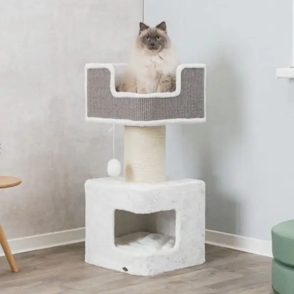 Tiragraffi XXL Ava super accessoriato in sisal e peluche Trixie