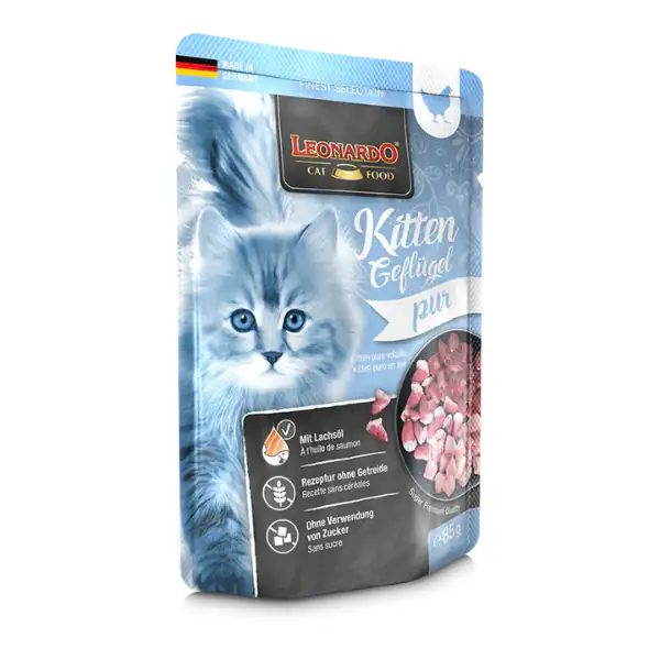 Leonardo Cat food Kitten Finest Selection Puro Grain Free monoproteico 85 gr