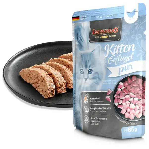 Leonardo Cat food Kitten Finest Selection Puro Grain Free monoproteico 85 gr