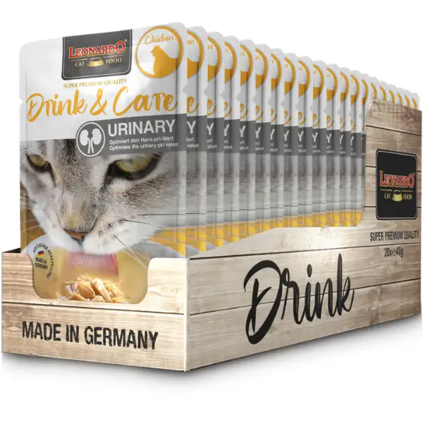 Leonardo Cat food Adult Drink & Care Urinary in brodo 40 gr