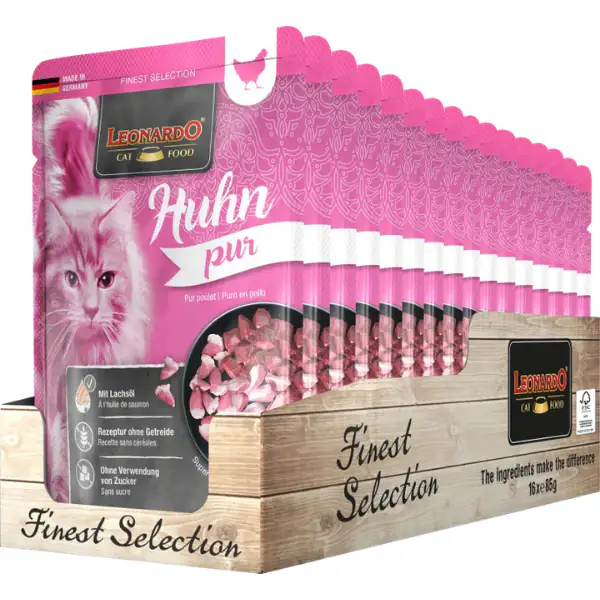 Leonardo Cat food Adult Finest Selection Puro Grain Free monoproteico 85 gr