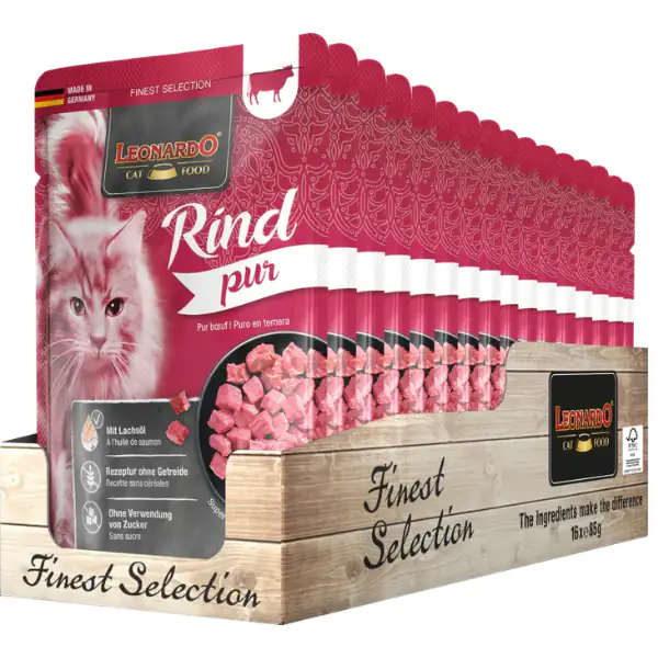 Leonardo Cat food Adult Finest Selection Puro Grain Free monoproteico 85 gr