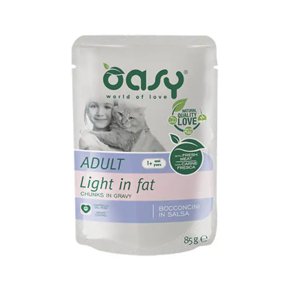 Oasy Cat Adult Bocconcini in salsa Light 85 gr