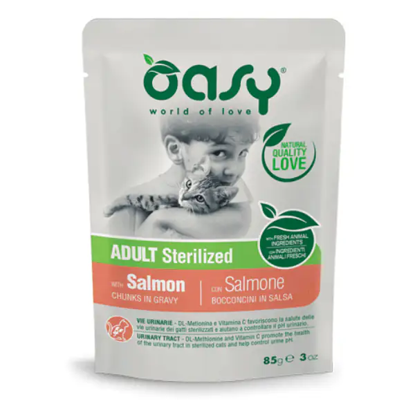 Oasy Cat Adult Sterilized Bocconcini in salsa 85 gr