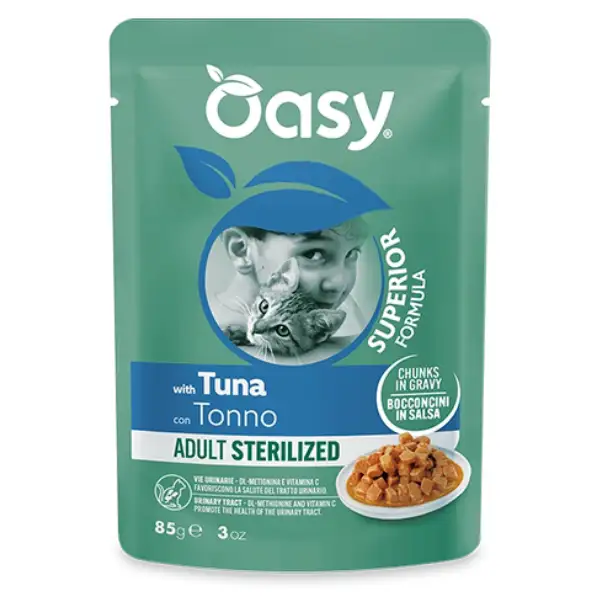 Oasy Cat Adult Sterilized Bocconcini in salsa 85 gr