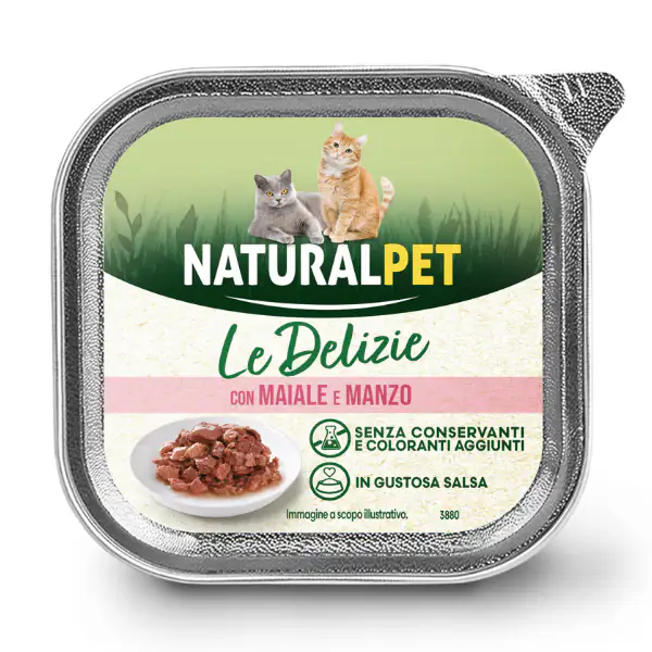 NaturalPet Cat Adult Le Delizie bocconcini in gustosa salsa 85 gr