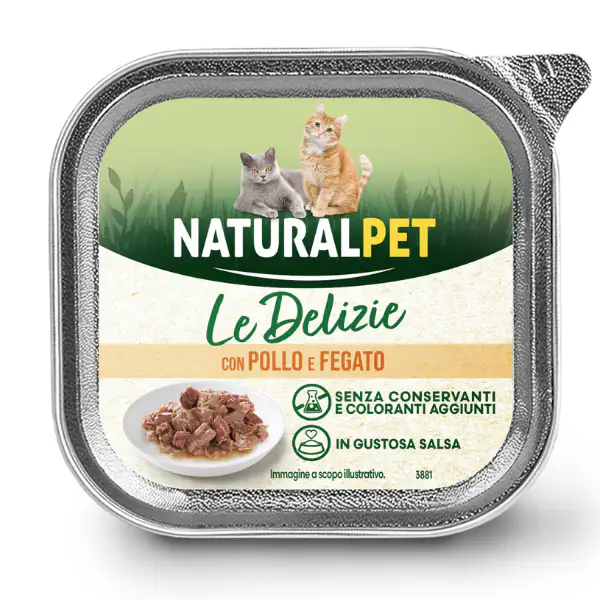 NaturalPet Cat Adult Le Delizie bocconcini in gustosa salsa 85 gr