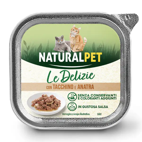 NaturalPet Cat Adult Le Delizie bocconcini in gustosa salsa 85 gr