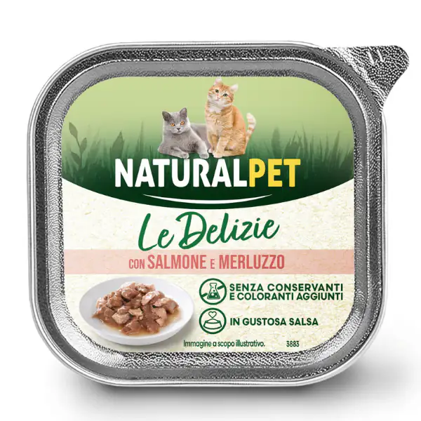 NaturalPet Cat Adult Le Delizie bocconcini in gustosa salsa 85 gr