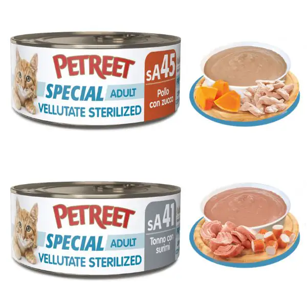 Petreet Vellutate Sterilised Cat 70 gr