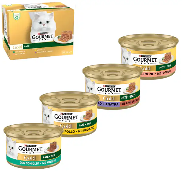 Purina Gourmet Gold Patè Umido Gatto Multipack 24x85g