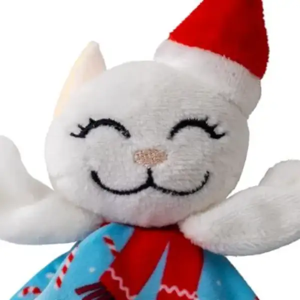 Gioco per gatti in peluche con erba gatta Crackles Santa Kitty Kong