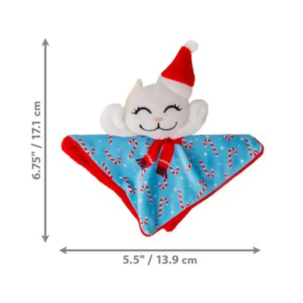 Gioco per gatti in peluche con erba gatta Crackles Santa Kitty Kong