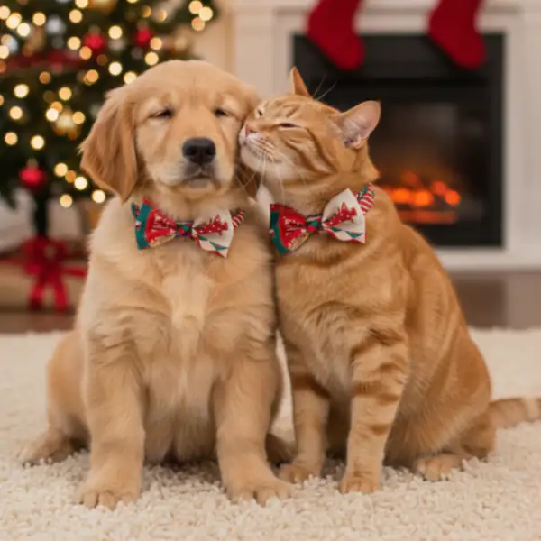 Papillon di Natale per cani e gatti Ferribiella