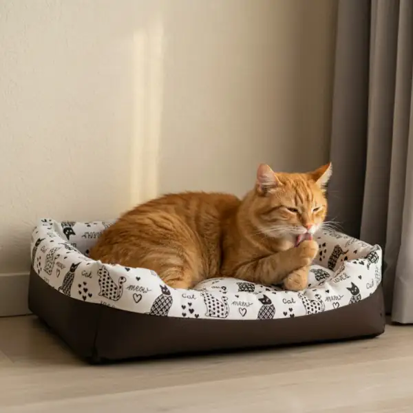 Cestina Cuccia per gatti con cuscino sfoderabile Cat black&white Nasonero