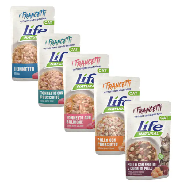 Life Cat Natural Trancetti Bustine Grain Free 55 gr