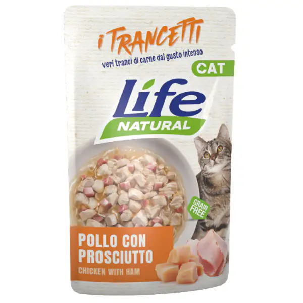 Life Cat Natural Trancetti Bustine Grain Free 55 gr