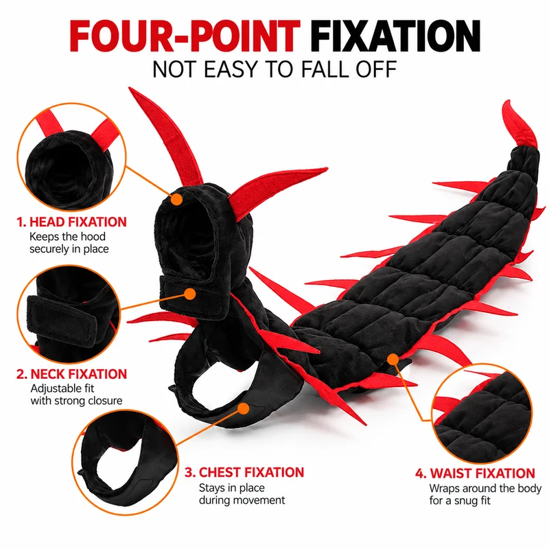 Halloween Centipede Cat Costume