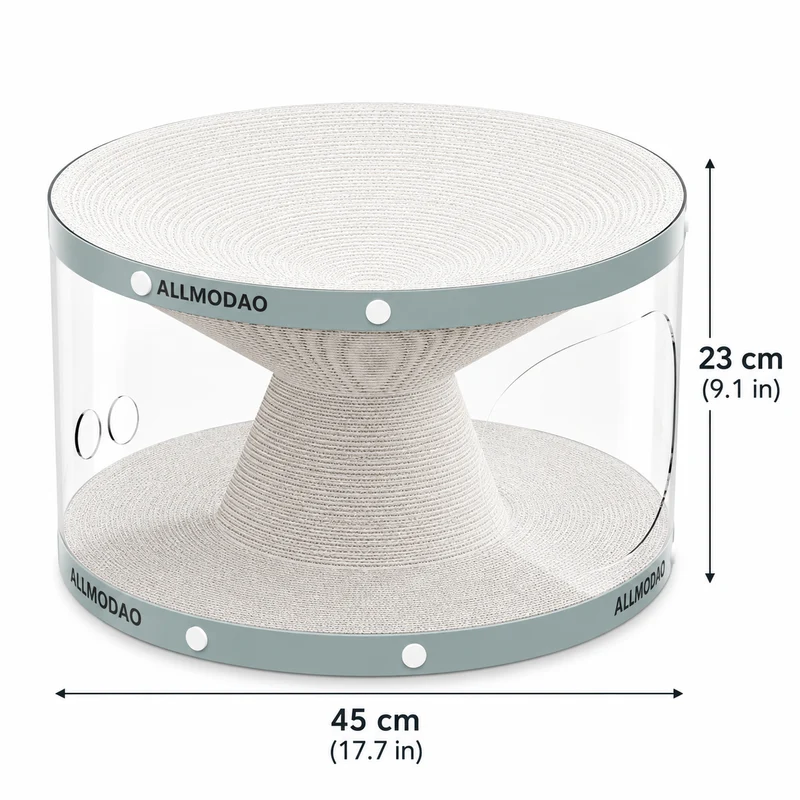 Cat Tunnel Scratch Bed – 3-in-1 Scratcher, Lounge & Play House