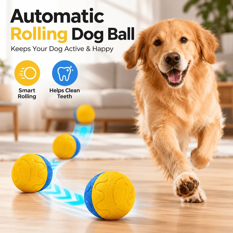 Automatic Rolling Dog Ball
