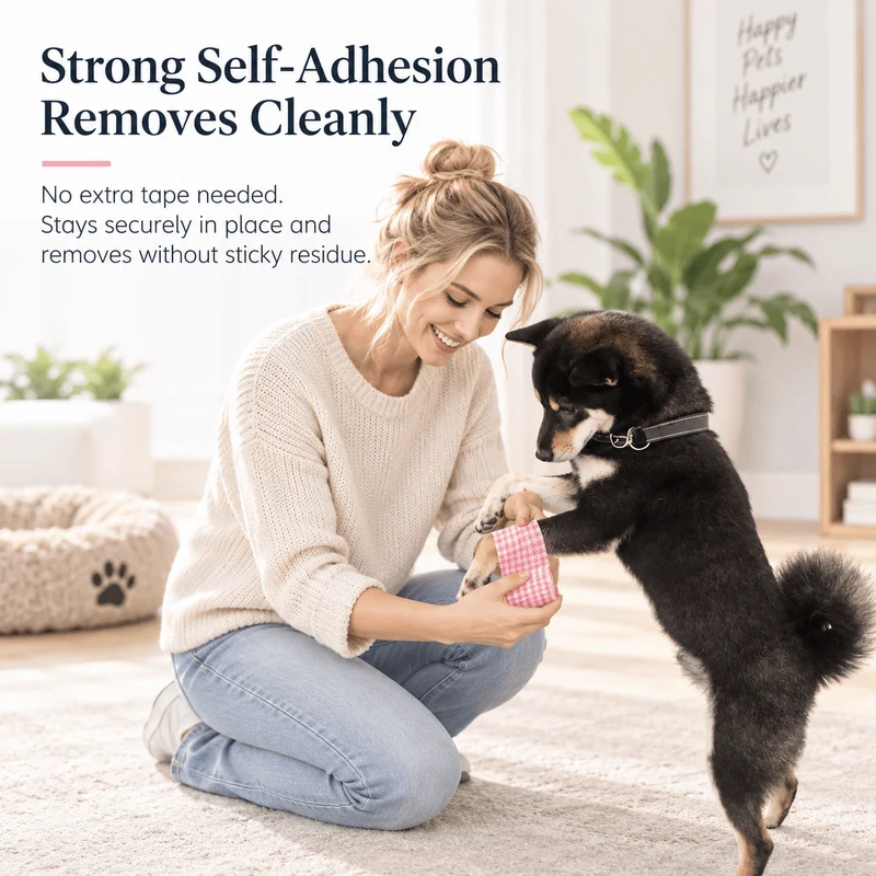 Self-Adhesive Pet Bandage Wrap for Dogs & Cats