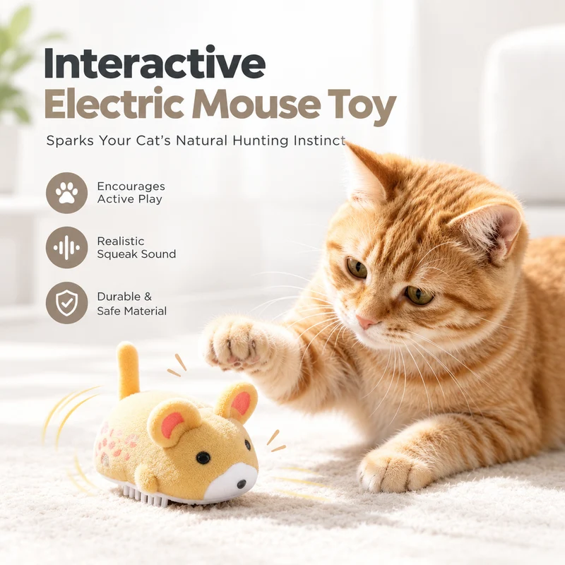 Automatic Moving Mouse Cat Toy
