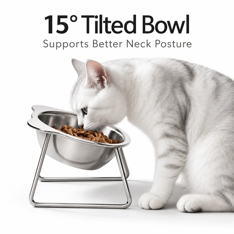 Elevated Stainless Steel Pet Bowl