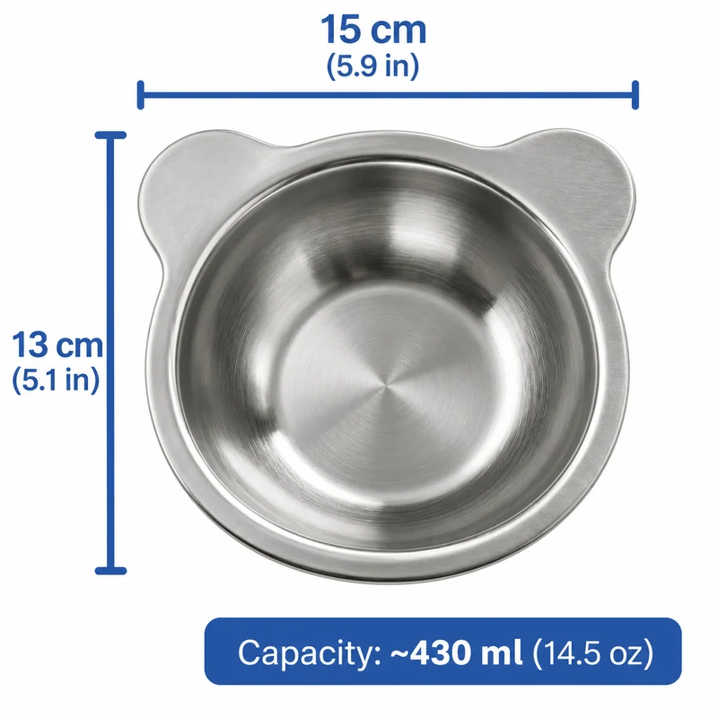 Elevated Stainless Steel Pet Bowl