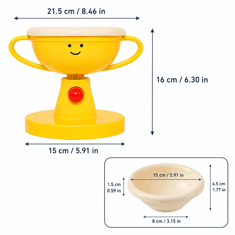 5-Level Adjustable Elevated Pet Bowl – 60° Tilt Feeding Bowl for Cats & Dogs