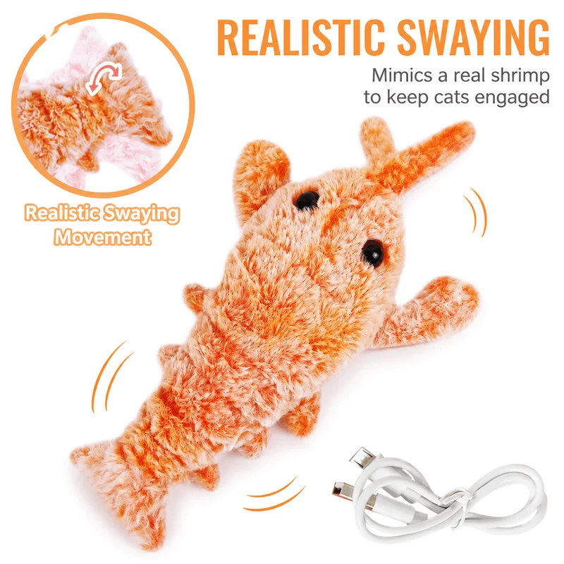 Interactive Lobster Pet Toy – Moving Wiggle Toy for Cats & Dogs