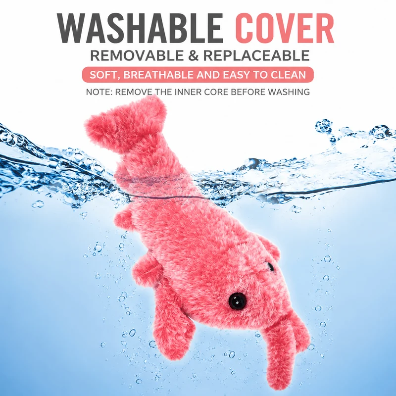 Interactive Lobster Pet Toy – Moving Wiggle Toy for Cats & Dogs