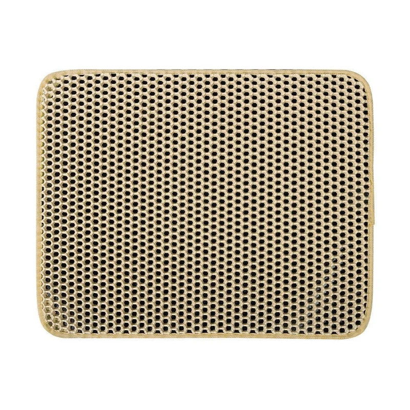 Double Layer Cat Litter Mat – Honeycomb Litter Trap Mat for Cleaner Floors